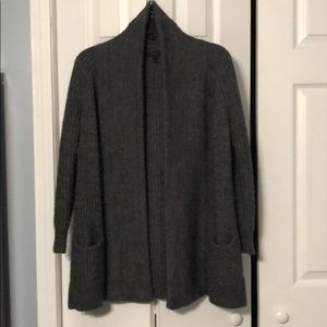 Warm dark grey sweater cardigan